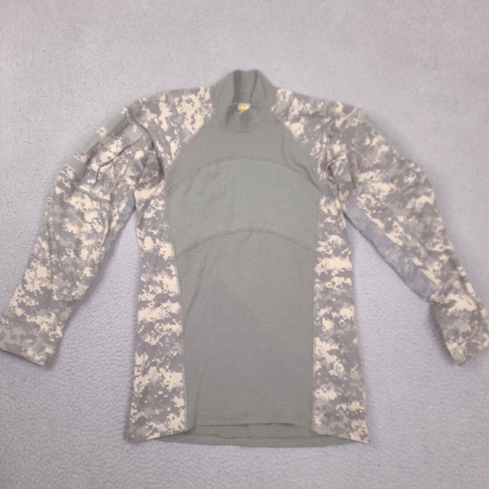 Massif Army Combat Shirt Mens Small Long Sleeve‎ Mock Neck Digital Camo US Army